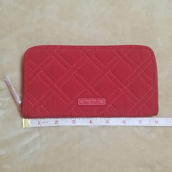 RFID Georgia Wallet - Microfiber Cardinal Red - Picture 4 of 6